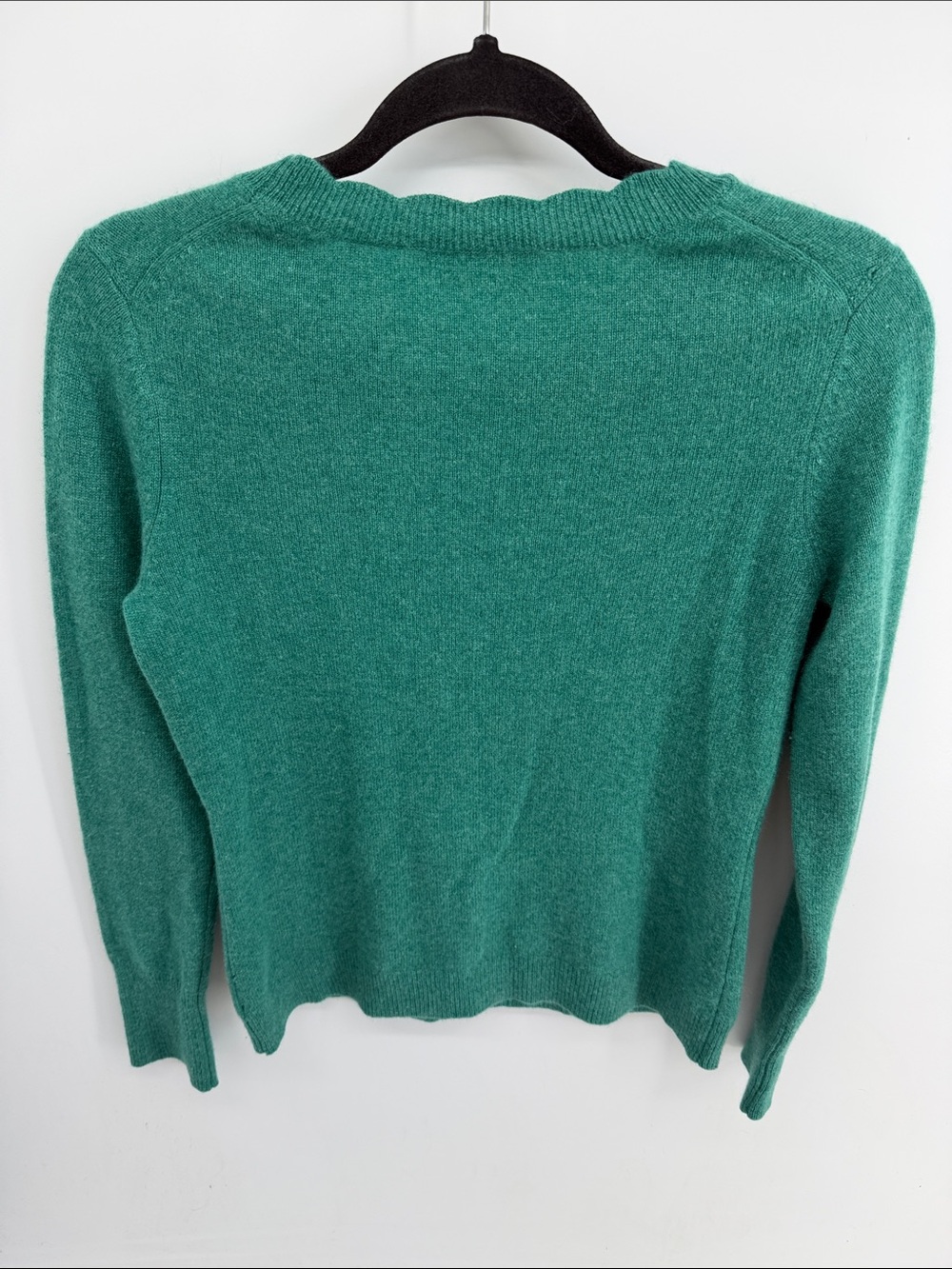 White + Warren 100% cashmere scallop neckline knit pullover sweater sz as - Picture 6 of 7
